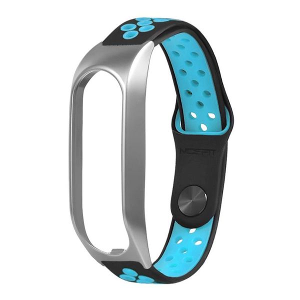 

metal shell exquisite gogerous durable two-color air hole reverse buckle strap for tomtom touch bracelet, Black;brown