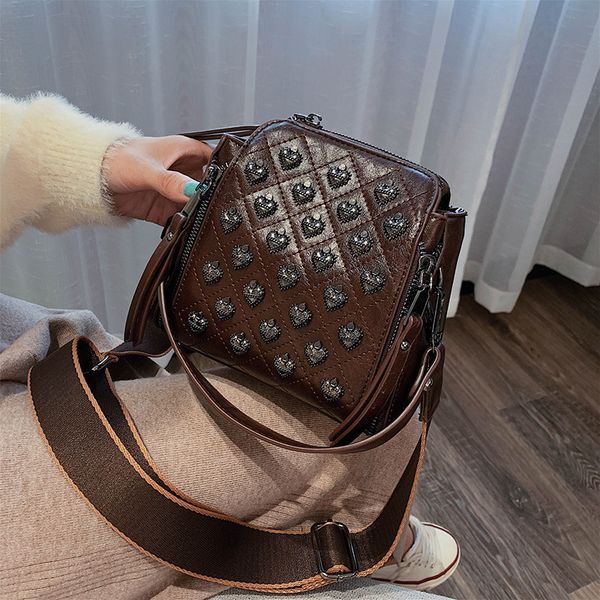 

женская личность pu кожа crossbody сумка для женщин 2020 плеча сумка женских рук sling сумки