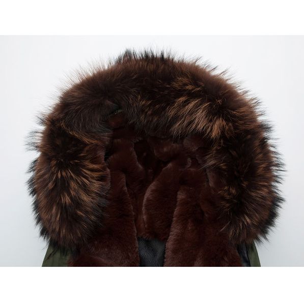 

handsome men waistcoat wear winter jacket male parkas faux fur, Black