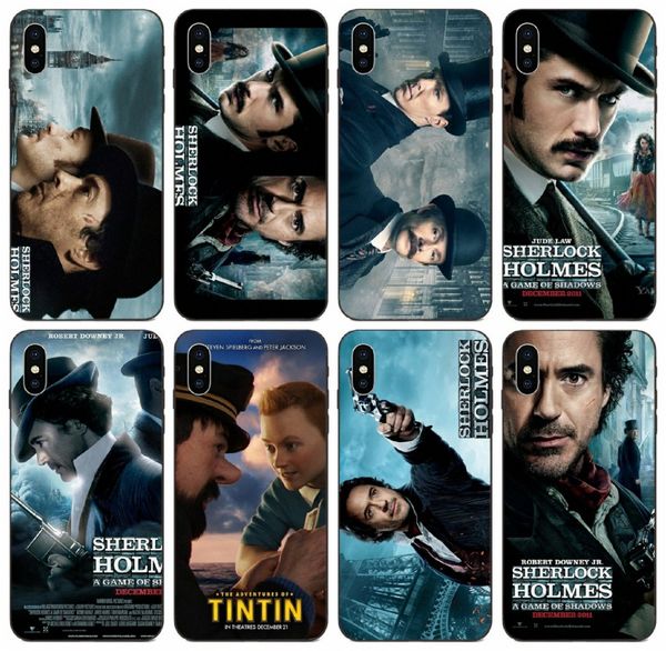 

[tongtrade] sherlock holmes tintin comic case for iphone 11 pro max x xs 6s 5s 5c 5 4s galaxy a10 a10e a10s huawei y6ii htc one e9 plus case