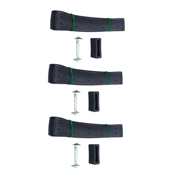 

3pcs durable soft rubber plant interlocking tree support straps shrub ties