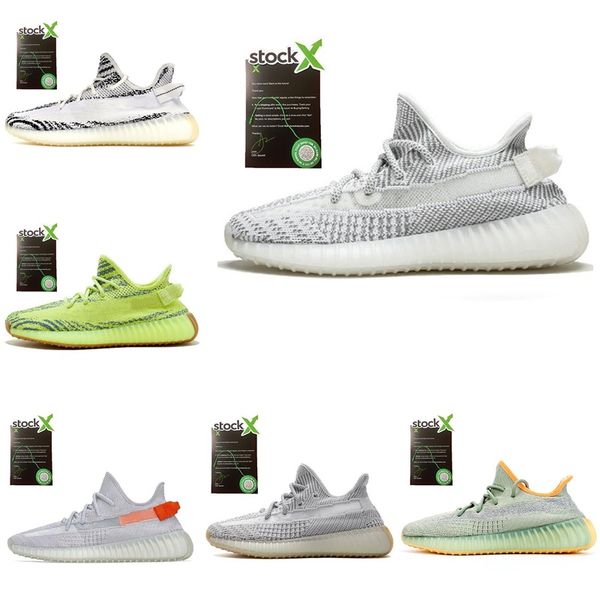 

kanye west static running shoes new israfil cinder desert sage earth tail light zebra womens mens trainers sneakers size 13 luxky j#006019