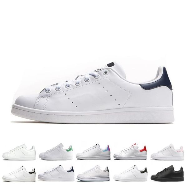 

rushed smith men women stan shoes black white red blue silver pink smith sneakers casual shoes leathe size 36-44