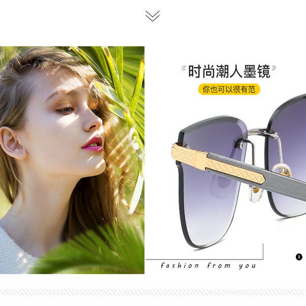 

gradient frameless sunglasses frameless sunglasses women vintage color gradient women men rimless sun glasses metal female 2017 uv400
