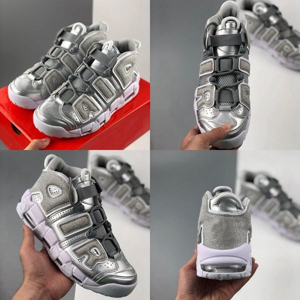 

fashion more uptempo og mens basketball shoes metallic silver men scottie pippen pe triple trainers sports sneakers outdoor des chaussures