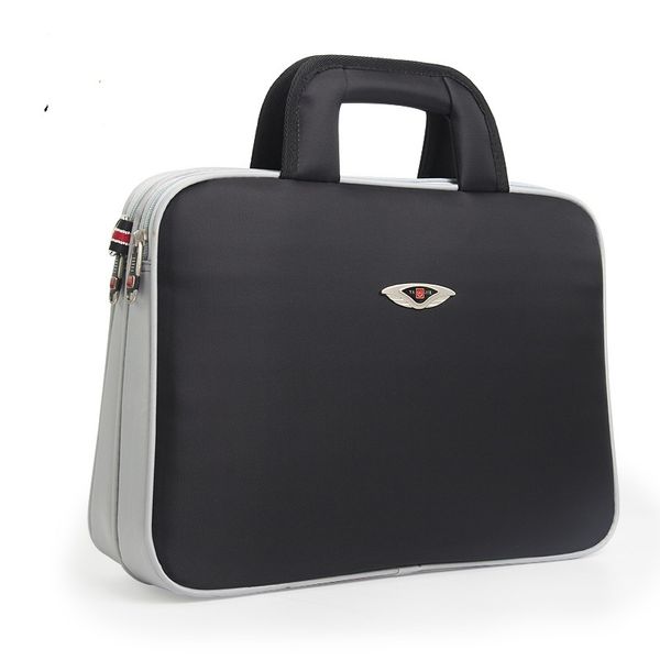 

102-2 new fashion horizontal oxford cloth waterproof briefcase single shoulder portable file bags men's business bag