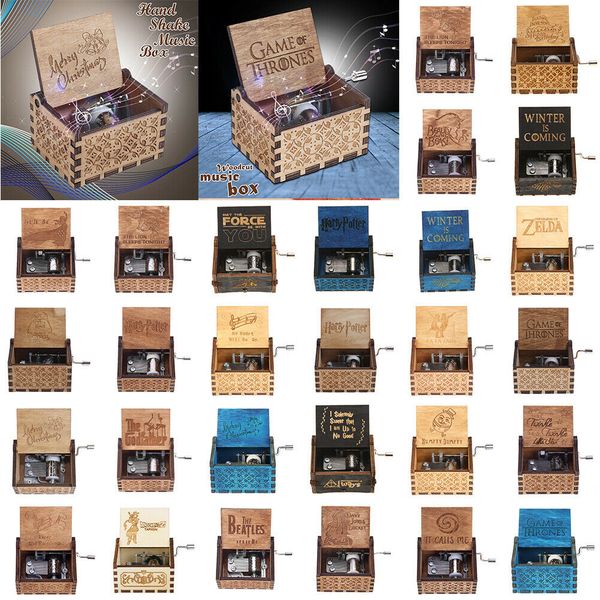 

harry potter wooden music box 29 design potter game of thrones gift for ornament decoration wooden music box kka6902