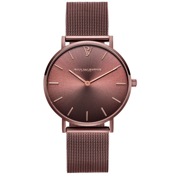 

2019 fa hion famou paul valentine man watch genuine leather wri twatch women ca ual dre quartz clock teel lover 039 watch gift re