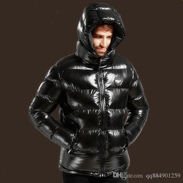 

19ss down jacket men casual down jacket down coats mens outdoor fur collar warm feather dress winter coat outwear outer wear jackets, Black