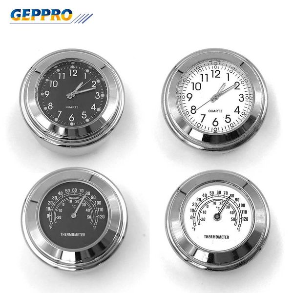 

universal waterproof 7 /8 \"motorcycle handlebar 22 -25mm mount temp thermometer clock moto watch for harley motorcycles accessories