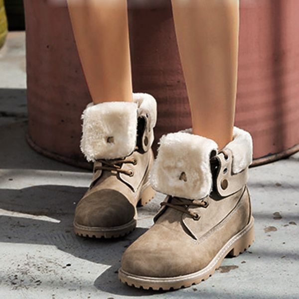 

women ankle boots 2019 autumn women shoes cotton velvet two ways winter boots botas de mujer plus size 36-42, Black