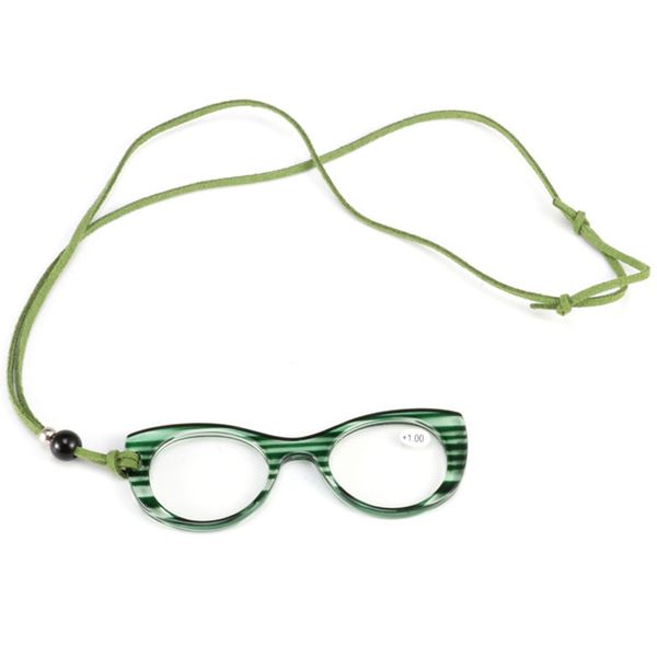 

new pendant necklace reading glasses ladies male fashion cat eyes eyeglasses frame hanging neck 1.0 to 3.5 r084, White;black