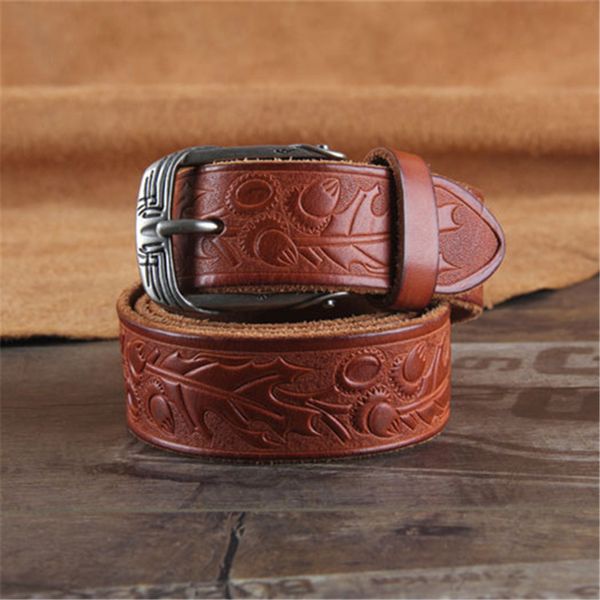 

Ѭокона коѬов кожа vintage west men belt leather ceinture homme ѬеѬо ковбойкие джин Ѭемни дл, Black;brown