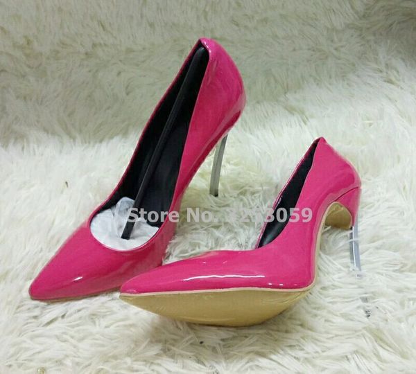 

almudena factory real photo золотые каблуки slip-on банкетные туфли красный черный серебристый глянцевый ночной клуб насосы гладиаторские ту, Black