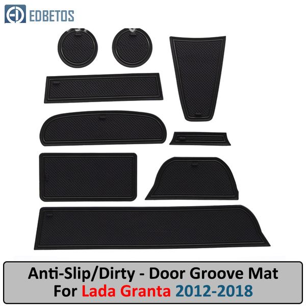 

anti-dirty pad for lada granta 2012-2015 2016 2017 2018 door groove gate slot anti-slip mat lada granta accessories