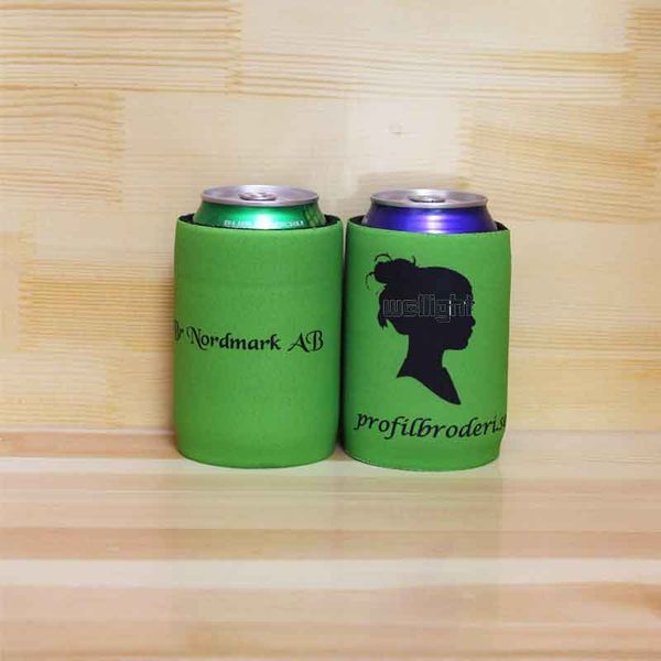 

200pcs/lot print design isothermal cooler for picnic beer can cover custom stubby holders insulated bag can cooler neoprene