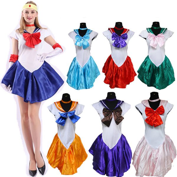 

athemis anime sailor moon minako aino / sailor cosplay costume custom made dress, Black;red