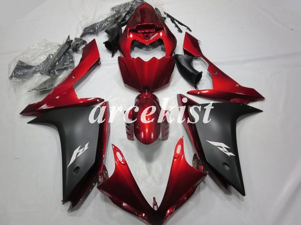 

новые комплекты abs литье под обтекателем для yamaha yzf-r1 2007 2008 07 08 r1 красных черного света