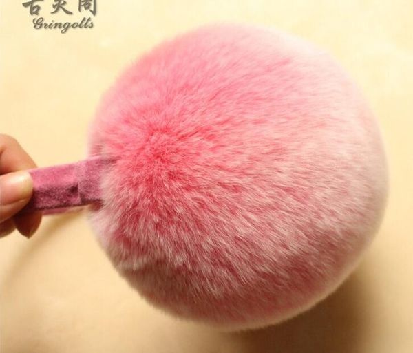 

high density winter fur earmuffs rex warm 12cm, Blue;gray