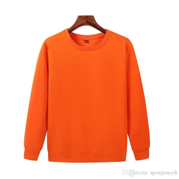 

the latest autumn and winter men's casual cotton fleece crew neck sweater orange long-sleeved shirt jh-022-049, Black