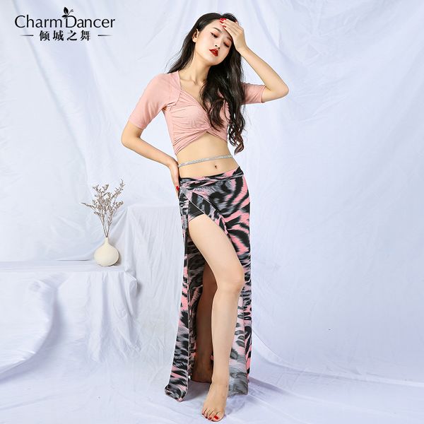 

woman new belly dance costumes female belly dance long skrit suit practice zm247, Black;red