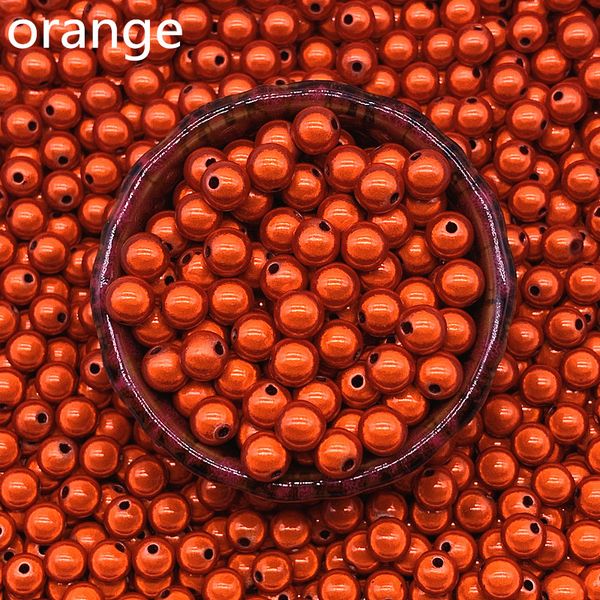 

new 6mm 8mm 3d shining dream acrylic round spacer beads for jewelry making diy #06