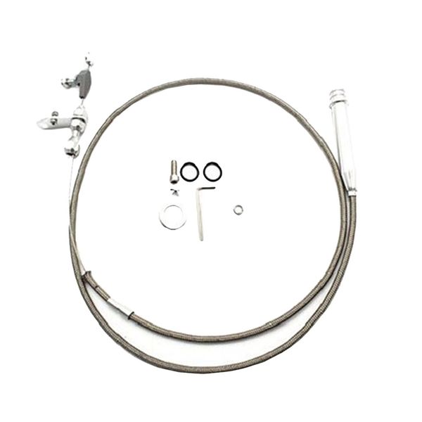 

700r4 stainless braided kickdown cable sbc bbc transmission detent rod