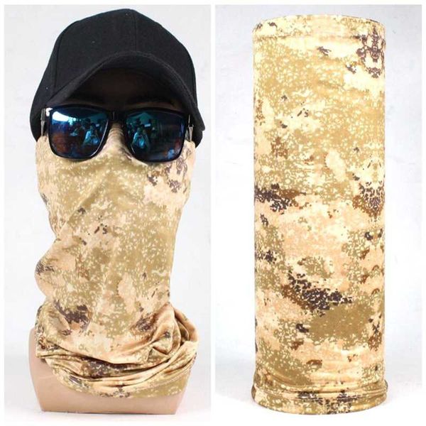 

multifunctional starry camouflage ice silk turban ever-changing cold real ice silk bib outdoor riding dustproof anti-uv mask, Black