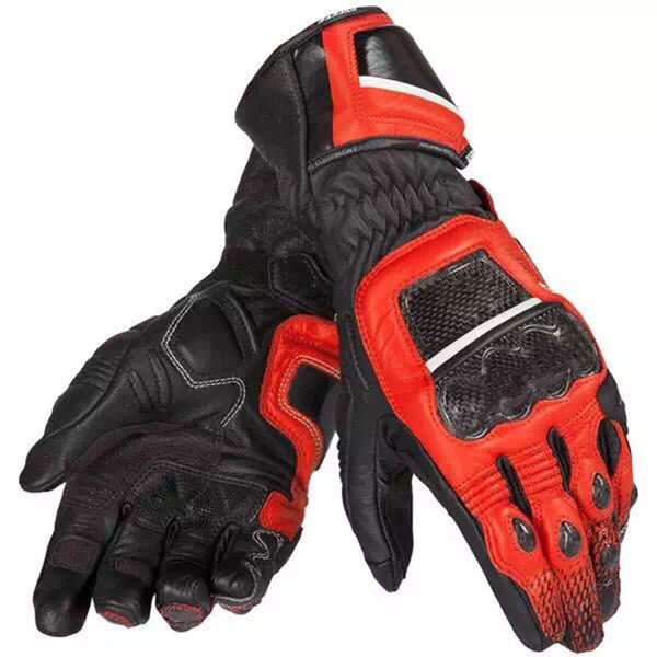 

motocross leather druids leather gloves racing carbon fiber dain black gloves