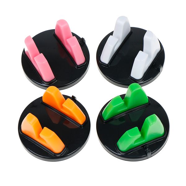 

75mmx45mm pc silicone dashboard decoration for gps holder cell phone universal car ornament phone holder rotation