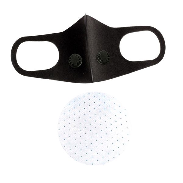 

pm 2.5 double air valve mask anti-pollution mask anti-fog dust reusable mask