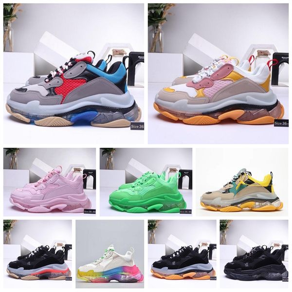 

d05 2020 17fw triple-s dad upcoming react element pack white sneakers brand men women trainer men women designer running shoes zapatos