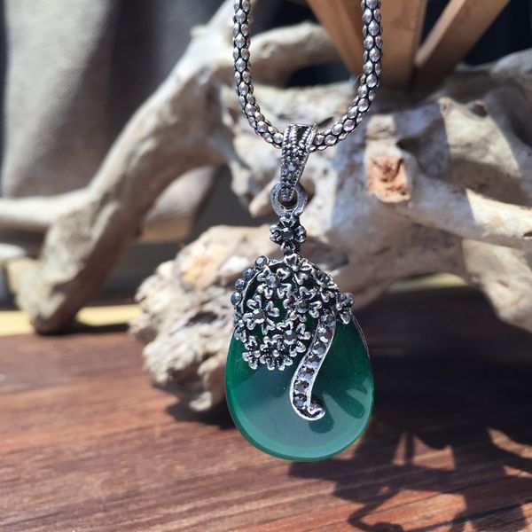 

water drop necklace female east gate water drop necklace choker jewelry, Silver