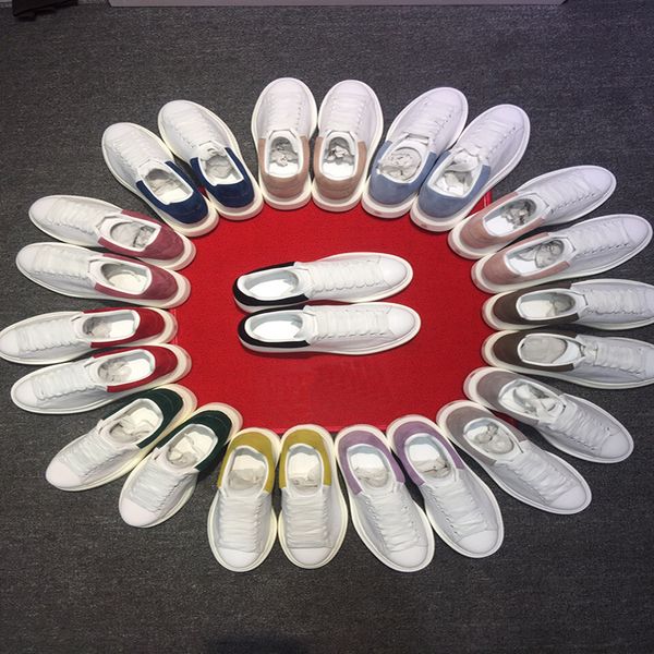 

MC White Casaul Shoes Designer Italy Brand Mens and Women Shoes 2019 Low Cut Leather Trainers Sneakers 36-44