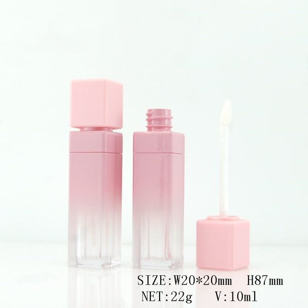 

10ml pink gradient lip gloss tubes,empty lip balm bottle, lipstick cosmetic packing container fast shipping f3252