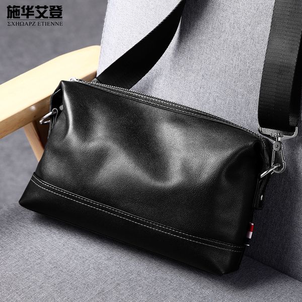 

male leather leisure cowhide satchel business male