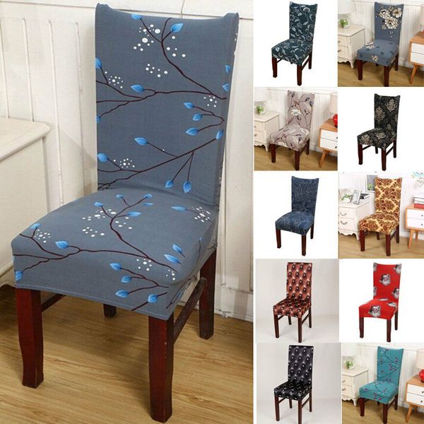 

1pc Stretch Spandex Removeable Dining Room Chair Covers Living Room Kitchen Restaurant Wedding Decoration Chair Slipcovers New