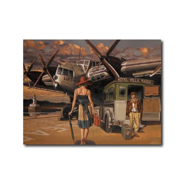 

каркас, который собирается сесть на самолет diy цифровой живописи по номерам картина современные стены искусства ручная роспись масляной жив