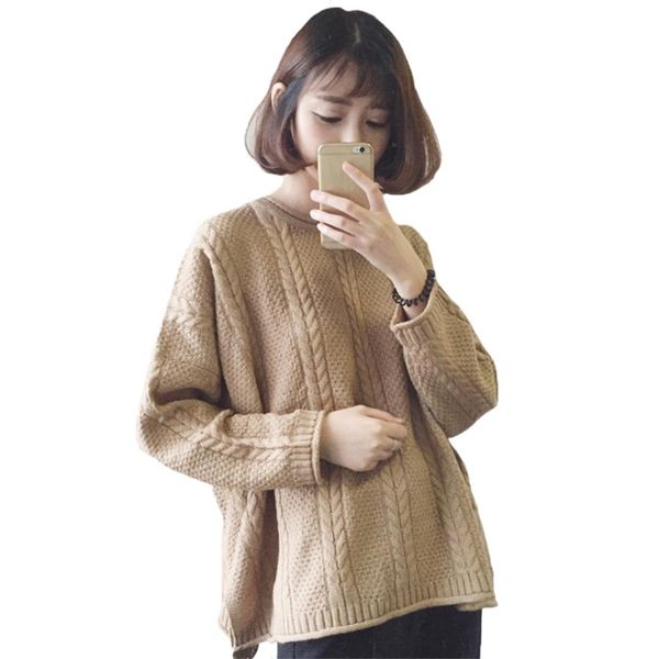 

spring fashion knitted sweaters autumn long-sleeved batwing sleeve sweater thickened loose pullover female knitwear, White;black