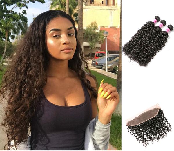 Perstar 3 Bundles Brazilian Water Wave Human Hair Bundles With