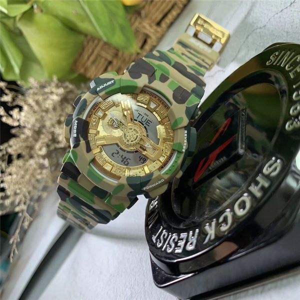 

2020 Роскошная марка Автоматическая Мужские часы G Стиль водостойкой Спорт Мужские часы LED Военные цифровые кварцевые аналоговые наручные часы
