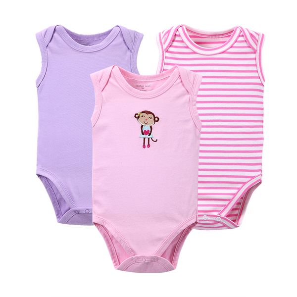 

3 PCS/LOT 2017 Newborn Baby Clothes Cotton Baby Bodysuit On Baby Infant Animal Styles Boy Girl Long Sleeve Jumpsuit