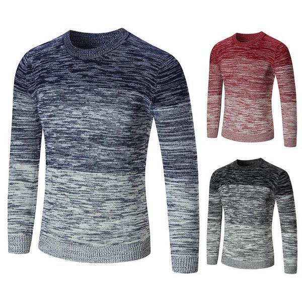 

mens brand sweaters fleece sweaters long sleeve neck mens autumn crew pullover contrast color male knit designer apparel vhsrl, Black