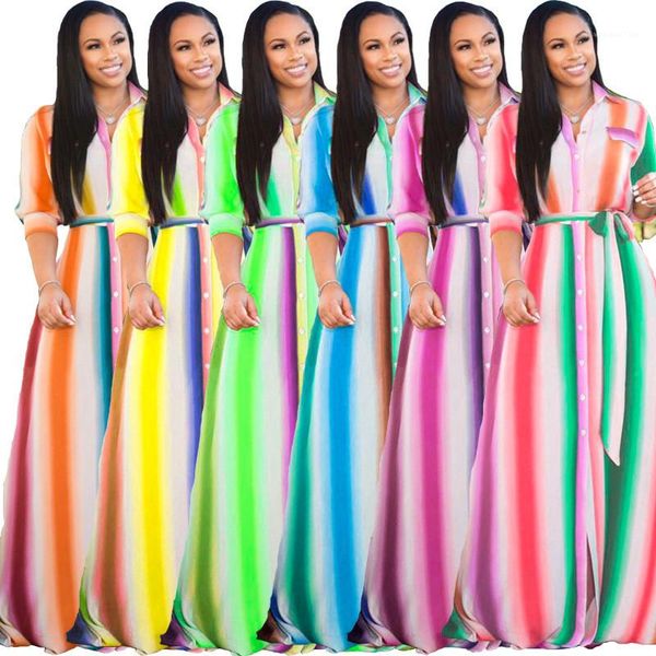 

распечатать платье отворота шеи кнопка кардиганов повседневные платья мода дизайнер лоскутное одежда женская одежда женщина контрастный цвет, Black;gray