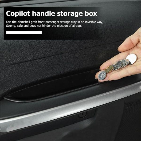 

passenger storage tray organizer grab handle box for change phone strong safe practical and compact design