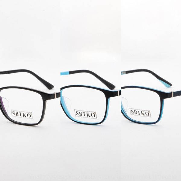 

jagger ultra light elastic paint myopia glasses plastic steel myopia glasses frame women's square frame men's lightfresh, Silver