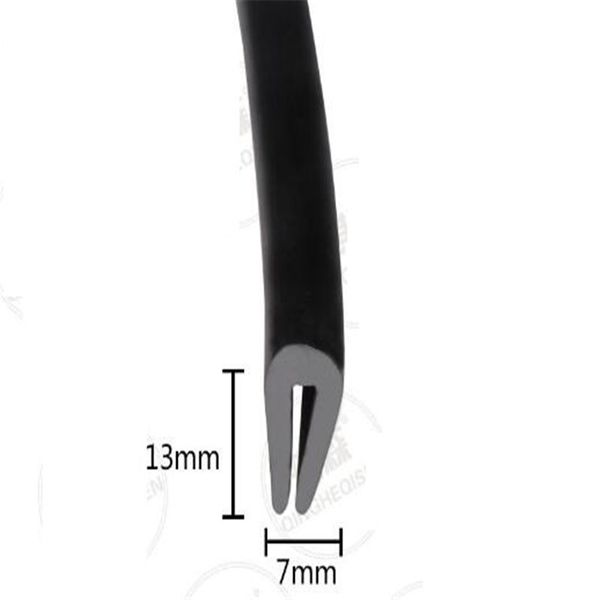 

1m black sharp edge rubber trim seal strip u shape car caravan boat universal fit all seasons doors windows edging protector diy