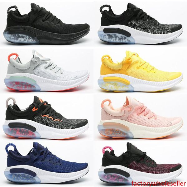 

2019 joyride run fk nano particle cushioning mens women running shoes triple black white platinum racer red designers sneakers size 36-45