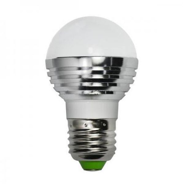

led 3w rgb globe bulb 16 colors rgb bulb aluminum 85-265v wireless remote control e27 dimmable rgb light color change led bulbs