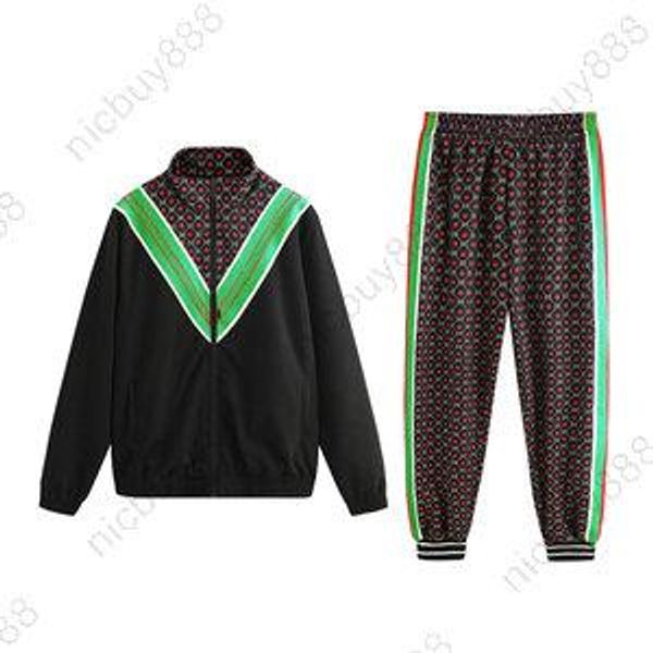 

весна дизайнер роскошная мужская одежда спортивные костюмы классическая геометрия полосатый лоскутное письмо звезды костюмы молния толстовки, Gray